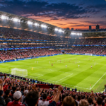 Football stadium filled with supporters during the FIFA Club World Cup, showing the pitch, seating and match-day atmosphere.